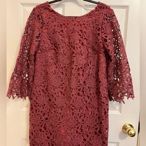 Ann Taylor Floral Lace Dress